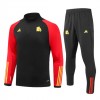 AS Roma Sweat d'Entraînement Quarter-Zip 2023-24 Noire Pour Enfant